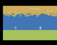 une photo d'Ã©cran de Jungle Hunt sur Atari 2600